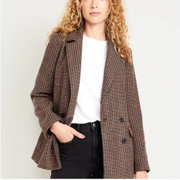 Old Navy Jackets & Blazers - New Old Navy Houndstooth Plaid Blazer